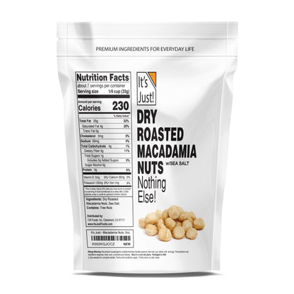 It's Just! - Macadamia Nuts Dry Roasted w/Sea Salt
