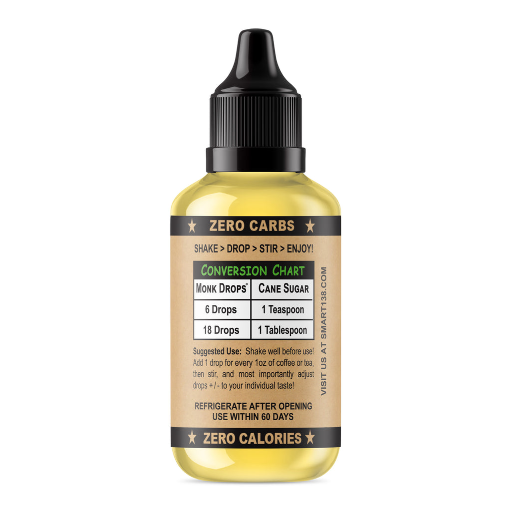 Monk Drops (Liquid Monkfruit Extract) - 138 Foods, Inc