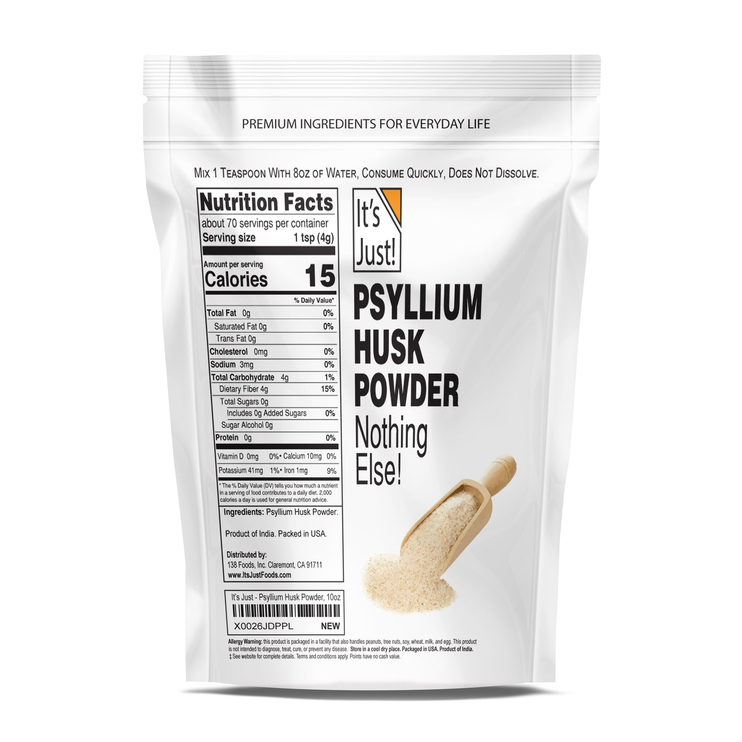 It's Just! - Psyllium Husk Powder