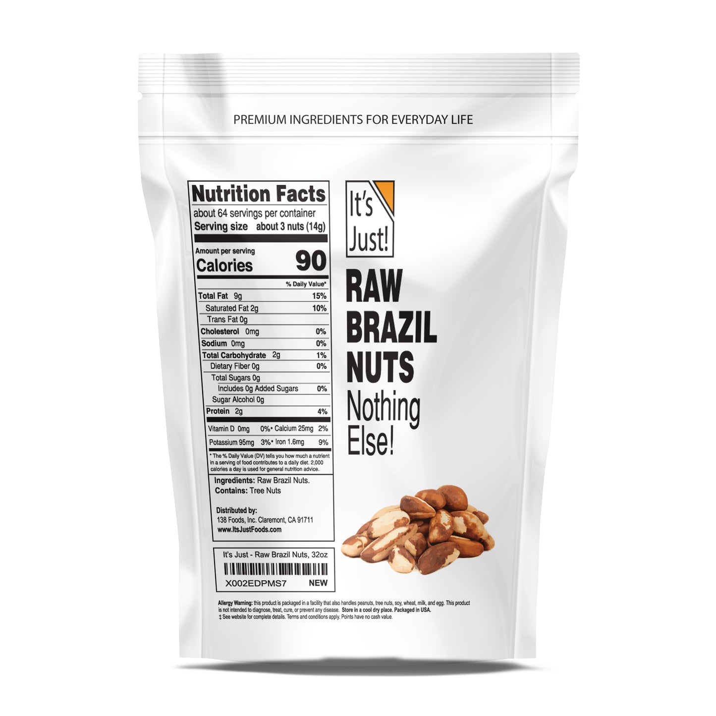 It's Just! - Raw Brazil Nuts